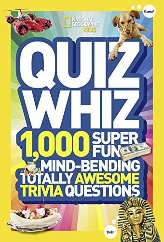 National Geographic Kids Quiz Whiz: 1000 Fun Mind-Bending Trivia Questions-image