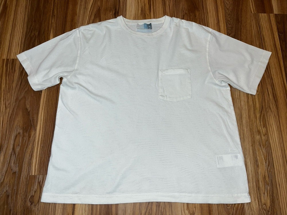 Kith Men's Cream Ribbed Pocket Tee Short Sleeve Size 2XL