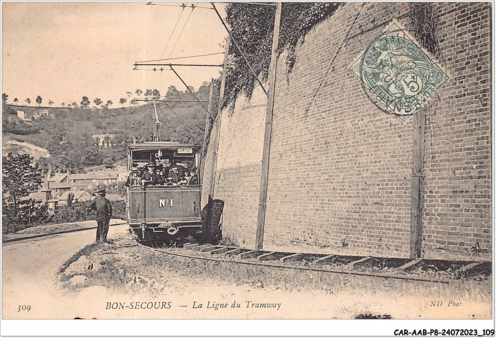 BON-SECOURS Tramway Line CAR-AABP8-76-0628 Route Details