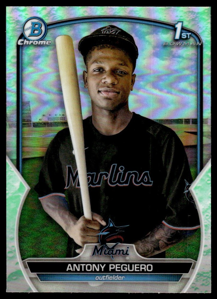 2023 Bowman Chrome Prospects Lunar Antony Peguero Miami Marlins #BCP-62