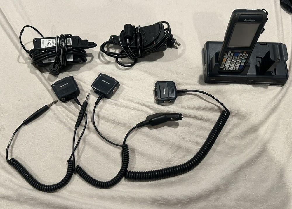Intermec CN70e - Barcode Scanner Charging Dock - With Power Cords / Car Charger