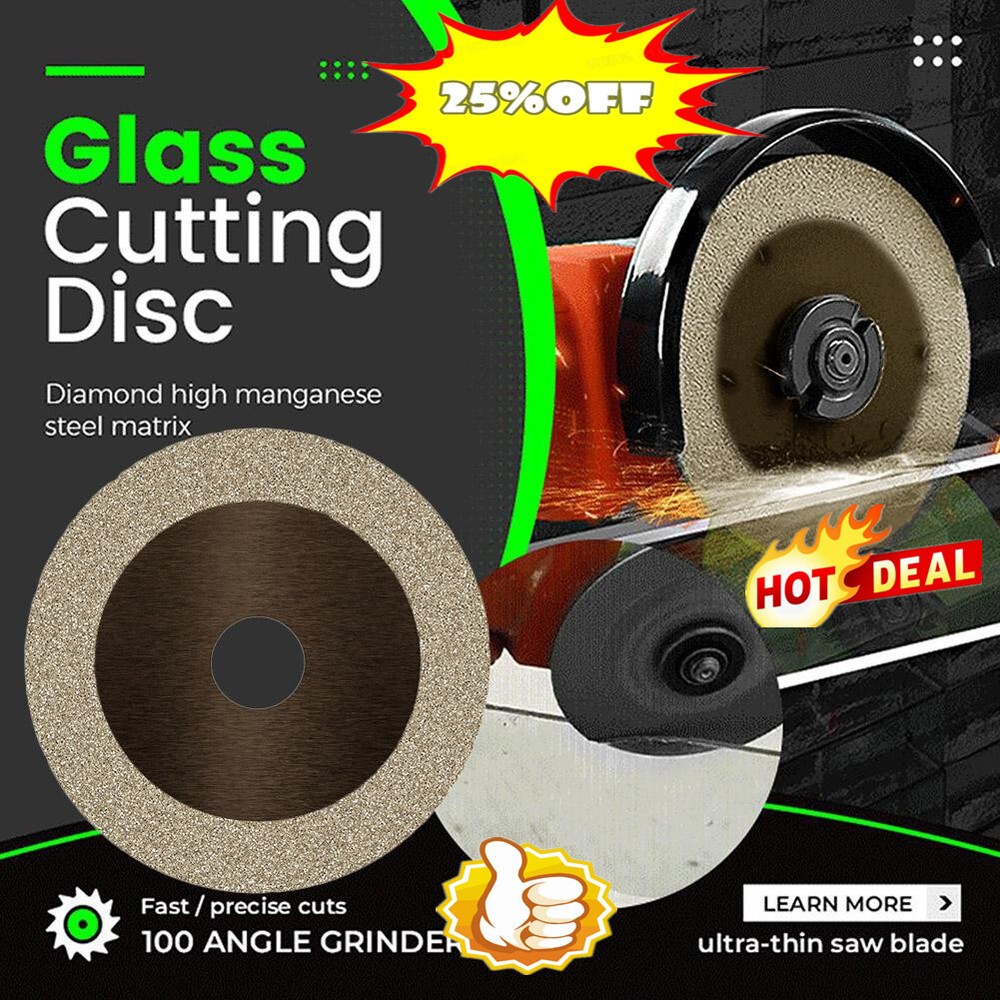 Glass Cutting Disc Thin Saw Wheel Glass Ceramic Cutting for Angle- Grinder