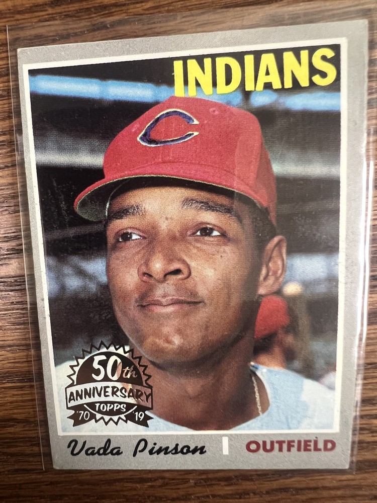 2019 Topps Heritage Vada Pinson 50th Anniversary Buyback #445