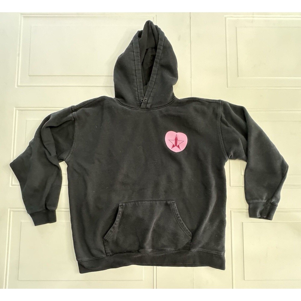 Jeffree Star Limited Edition Valentines Candy Hearts Hoodie Size XL Black LE