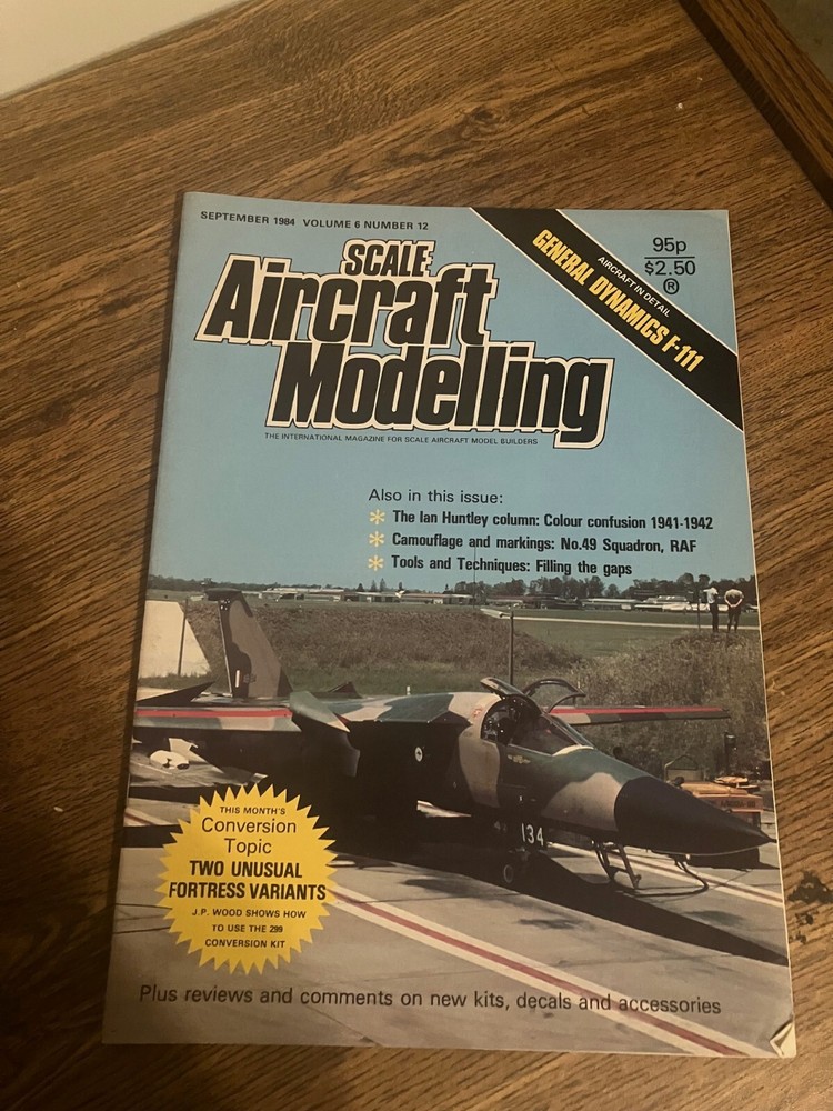 Vintage Back Issue of Scale Aircraft Modeling Magazine -September 1984