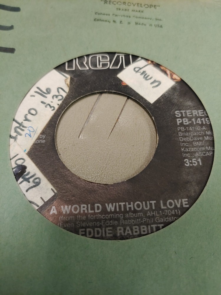 EDDIE RABBITT A WORLD WITHOUT LOVE 7