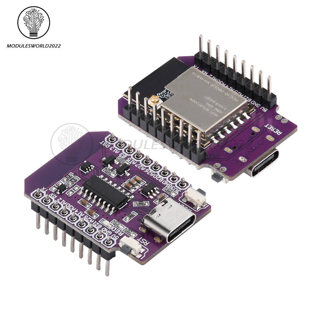 MINI BW16 Development Board RTL8720DN Dual Band WiFi Bluetooth Module CH340 GPIO