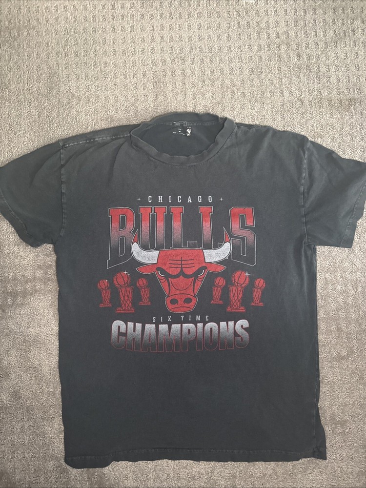 Abercrombie & Fitch Chicago Bulls T-Shirt Mens M Black-image