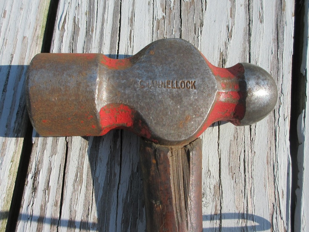 Vintage Channellock 32oz Ball Peen Hammer for Professional Use