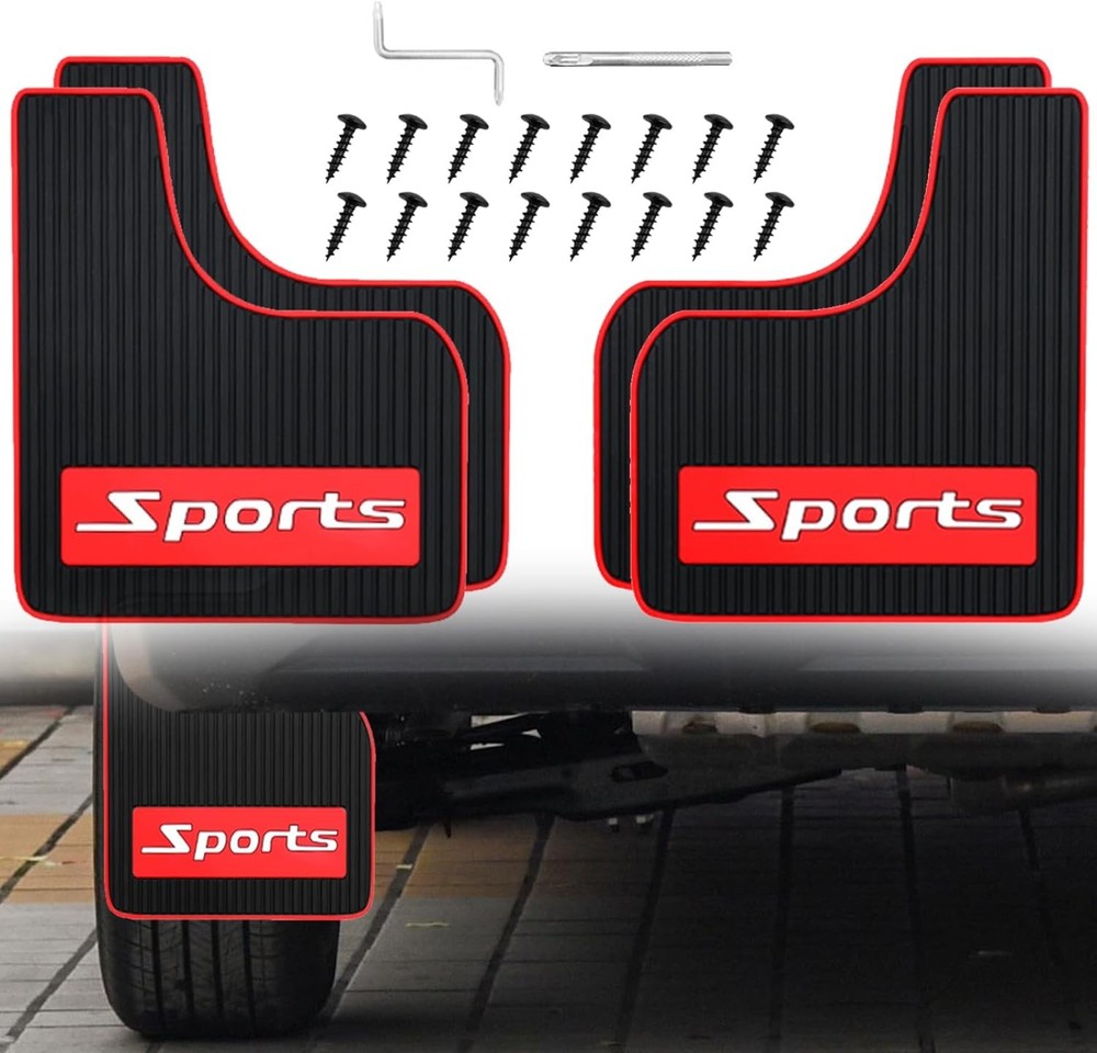 4 pcs Car Mud Flaps Universal Rubber Mudguard - Soft Material Automotive Fender