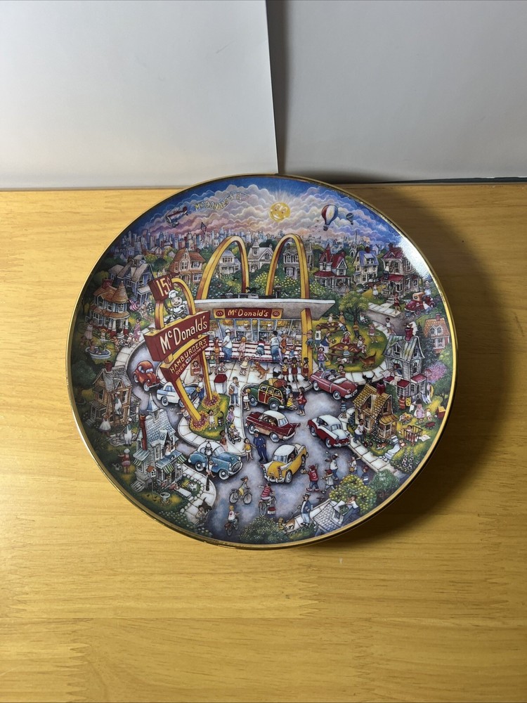 McDonald's Golden Moments By Bill Bell The Franklin Limited Edition Plate