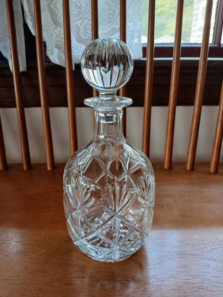 BLOCK Crystal - VICTORIA Pattern - WHISKEY DECANTER