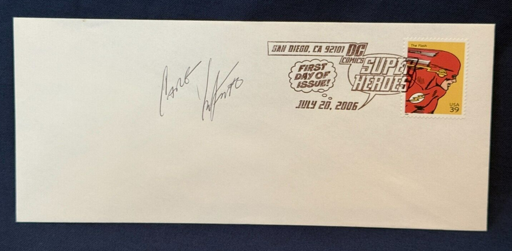CARMINE INFANTINO Signed Blank Envelope First Day Cover with Stamp ~The Flash dd