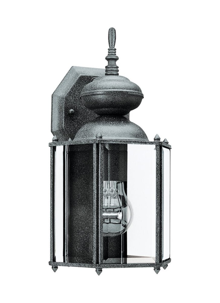 Sea Gull Lighting 8509-12 Black Classico 1-Light Outdoor Wall Lantern
