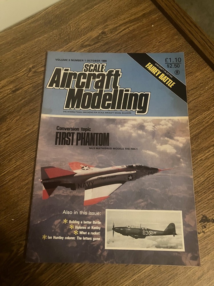 Vintage Back Issue of Scale Aircraft Modeling Magazine - October 1986