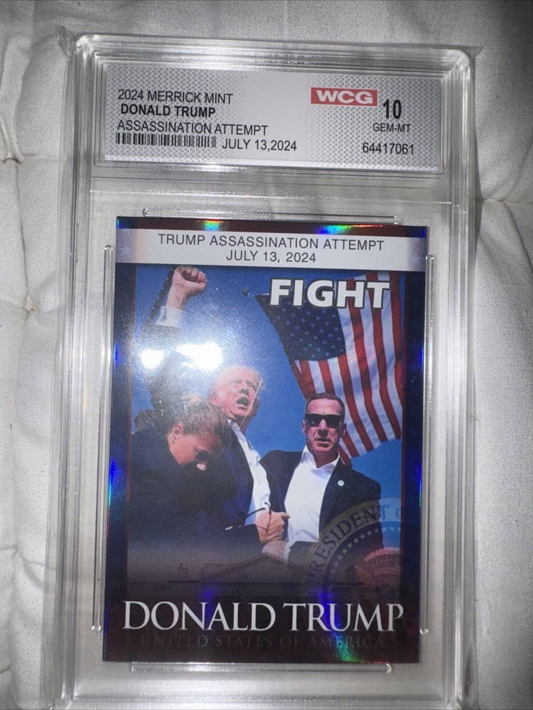 Merrick Mint Donald Trump 2024 Assassination Attempt Card WCG GM-MT