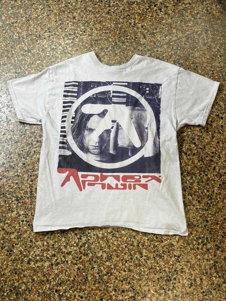Aphex Twin Rare Vintage Band shirt White Color Reprint SHirt AN49955