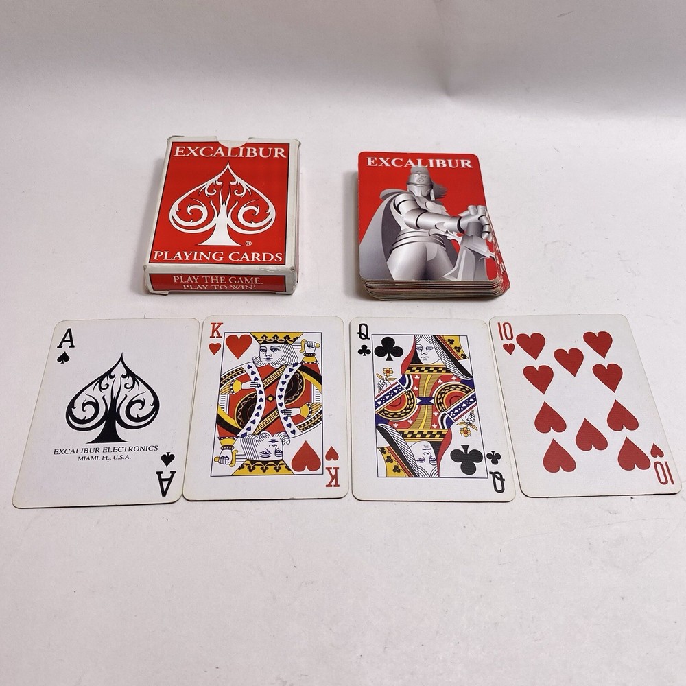Excalibur Electronics Red Playing Cards Deck