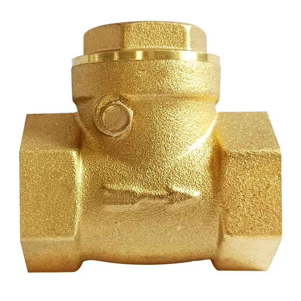 3/4 Brass Horizontal Swing Check Valve Female Thread DN20 Water Backflow Stop
