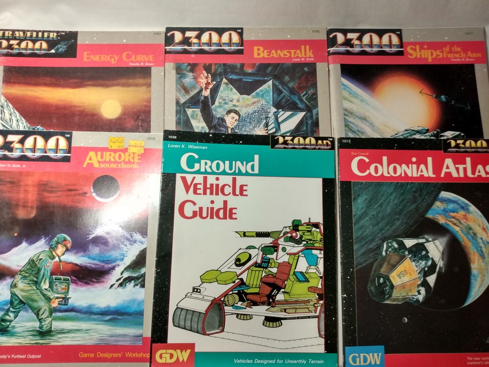 2300AD GDW Traveller Sourcebooks Scenarios Modules Sci Fi RPG LOT 1980s