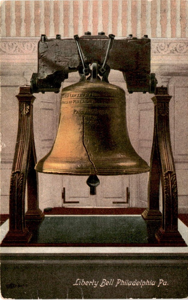 Liberty Bell, Philadelphia, Pa., Pasadena, Mark, Chas. Postcard