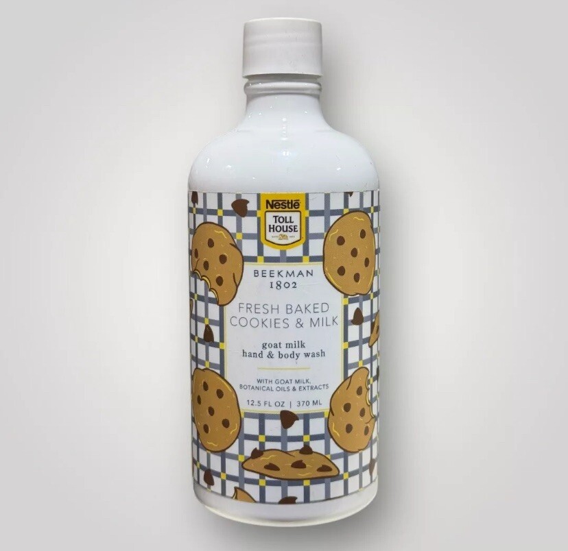 Beekman 1802 NESTLE TOLLHOUSE Fresh Baked Cookies & Milk Hand & Body Wash 12.5oz