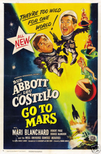Abbott & Costello go to Mars vintage movie poster print-image