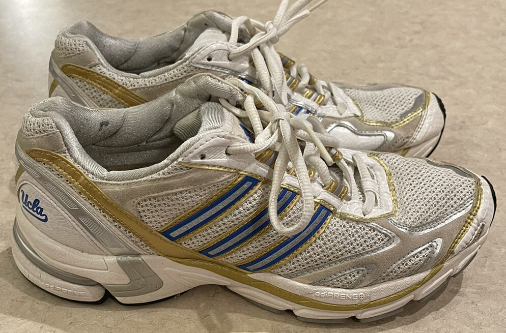 ADIDAS UCLA BRUINS Shoes White Gold And Blue Geofit Sneakers Women’s Size 7