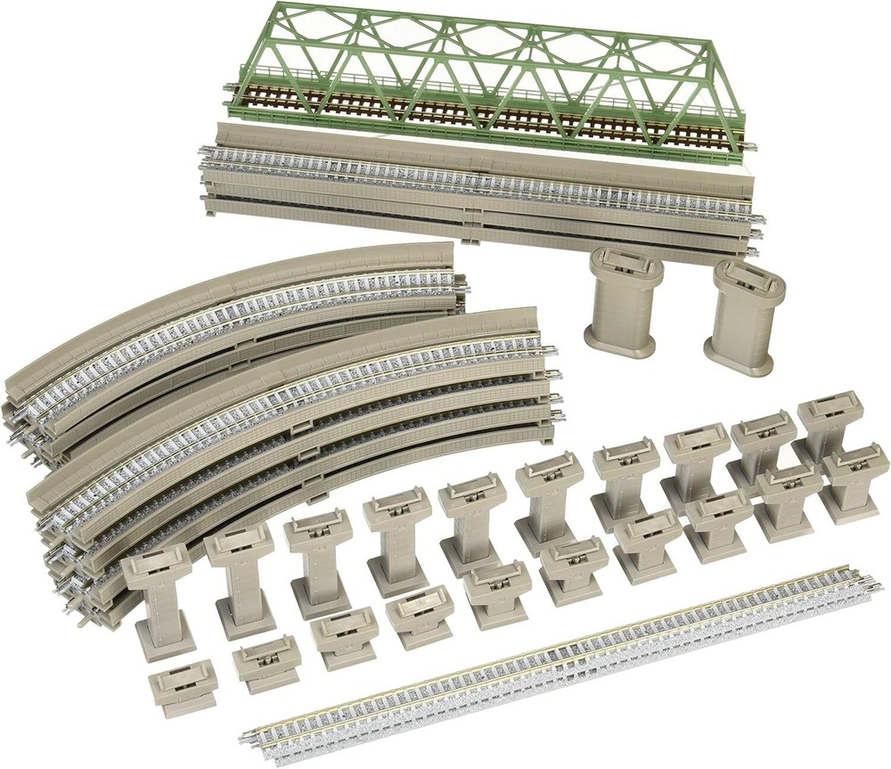TOMIX N Gauge Rail Set, Overpass Set C Pattern 91027, Model Train Rail Set