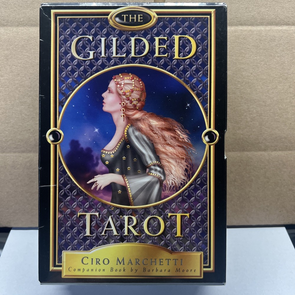 Gilded Tarot Box Set by Ciro Marchetti & Barbara Moore with Companion Book
