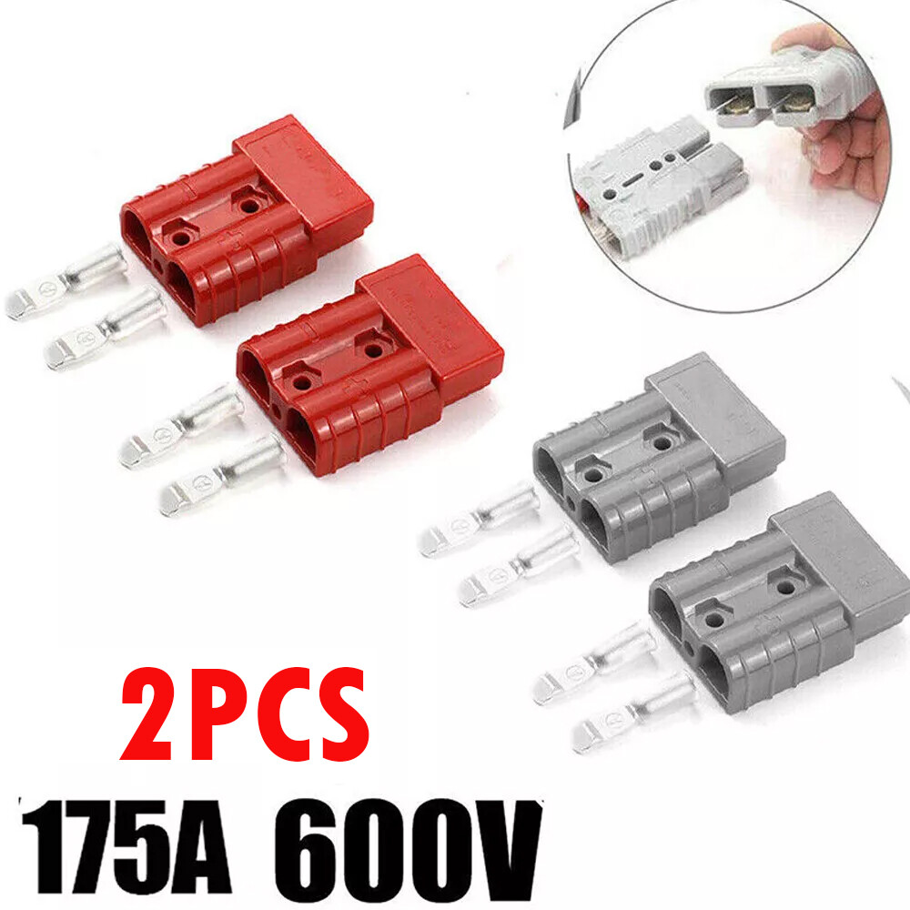 2 PCS FOR ANDERSON Plug CABLE TERMINAL BATTERY POWER CONNECTOR 175 AMP-600V