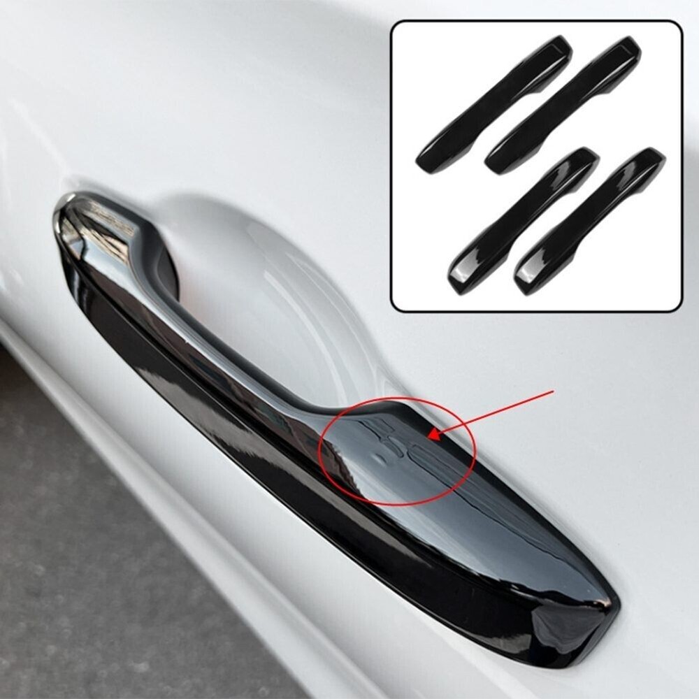 Accessories Glossy Black Door Handle Cover Trims For Honda For Accord 2023-2024