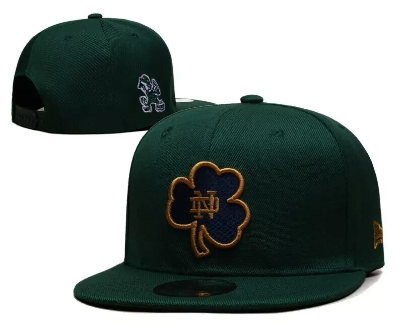 Notre Dame Fighting Irish Snapback hat Shamrock Logo green 9FIFTY Adjustable cap