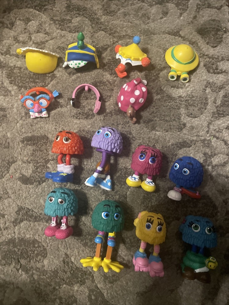 1989 McDonalds Funny Fry Friends Guys Kids Happy Meal Toys Complete Set 8