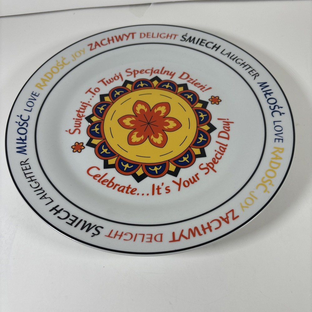 Polish Abbey Press Celebrate Your Special Day Plate Platter Gift 10.5