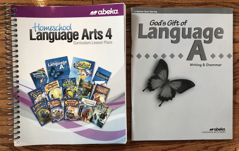 Abeka Homeschool Language Arts 4 Curriculum with Lesson Plans and Assessment Keys-image