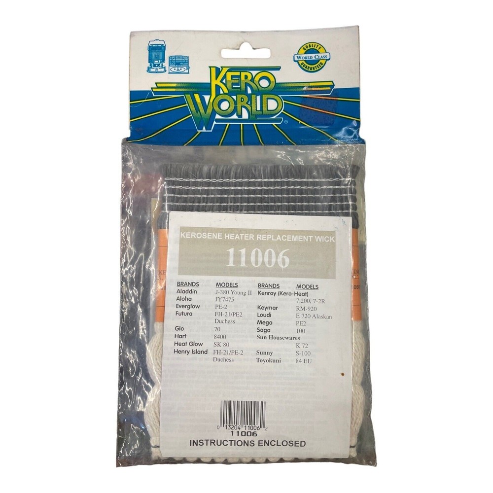 Kero World Kerosene Heater Replacement Wick 11006 Aladdin Aloha Everglow Futura