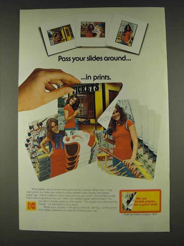 1978 Kodak Color Prints Ad - Pass Your Slides Around