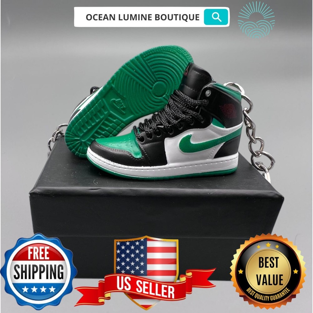 Air Jordan 3D Mini Sneaker Keychain, Basketball Sneaker Collectible, Box Options