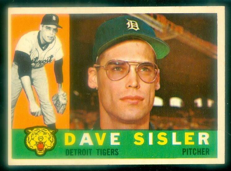 1960 Topps #186 Dave Sisler Baseball Card EXMT Condition
