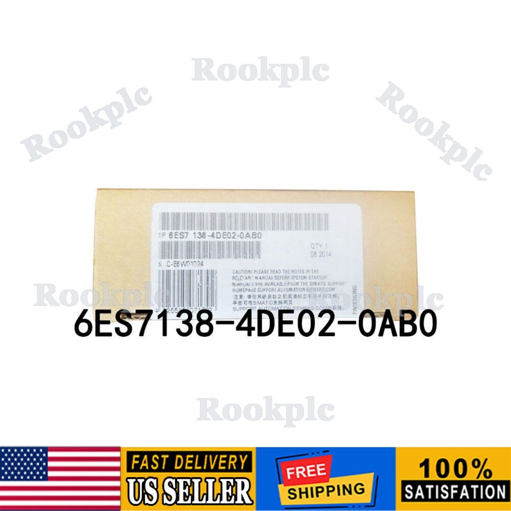 New Siemens 6ES7138-4DE02-0AB0 Electronics module for ET200S 6ES7 138-4DE02-0AB0