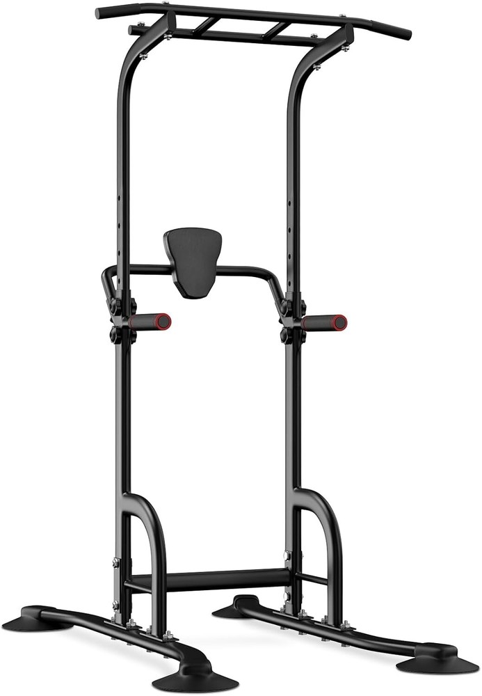 Versatile Power Tower Pull Up Bar for Home Gym - Adjustable Height 74.8-82.68