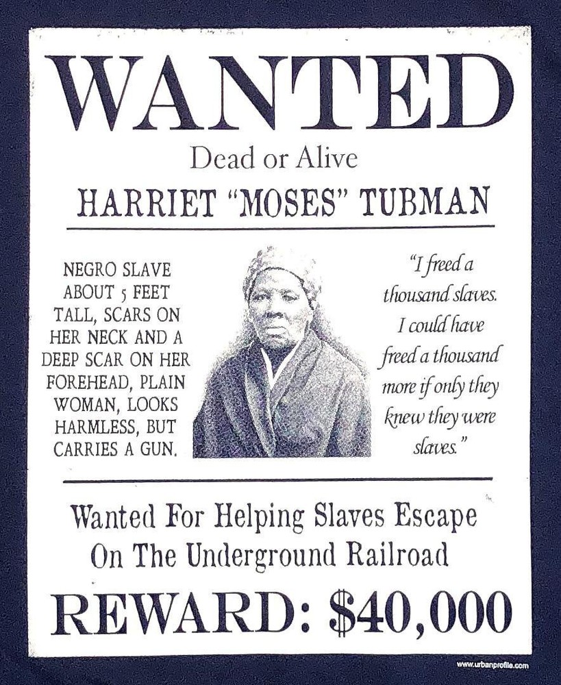 Harriet Tubman Wanted Poster Dead Or Alive 8x10 Picture Celebrity Print