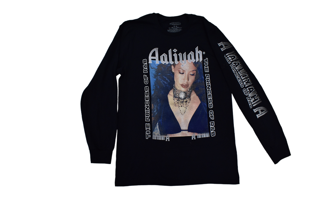 Aaliyah Mens Princess Of R& B Long Sleeve Shirt New M, L-image