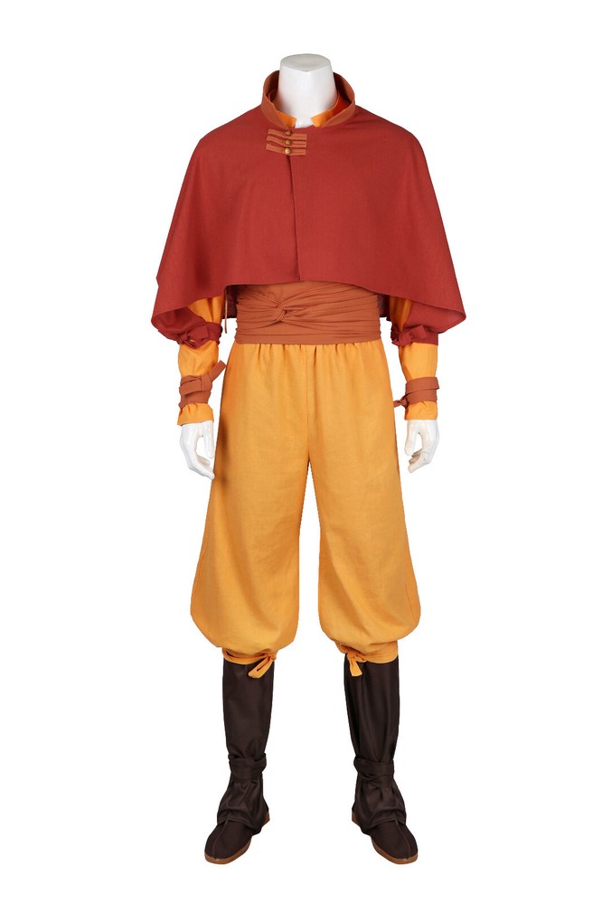 Avatar: The Last Airbender Aang Full set Halloween Cosplay Costume Custom Made-image