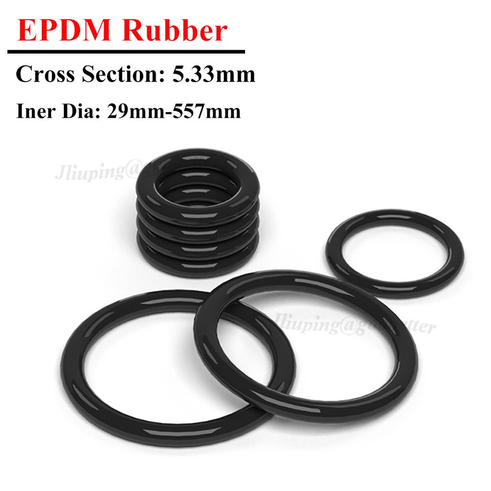 EPDM Rubber O-Ring Seals 5.33mm Section 29-557mm ID Washer