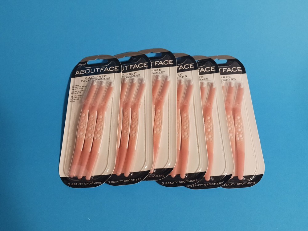 About Face Fuzz-Free Facial Razors for Shaving & Exfoliating -Includes 18 Beauty