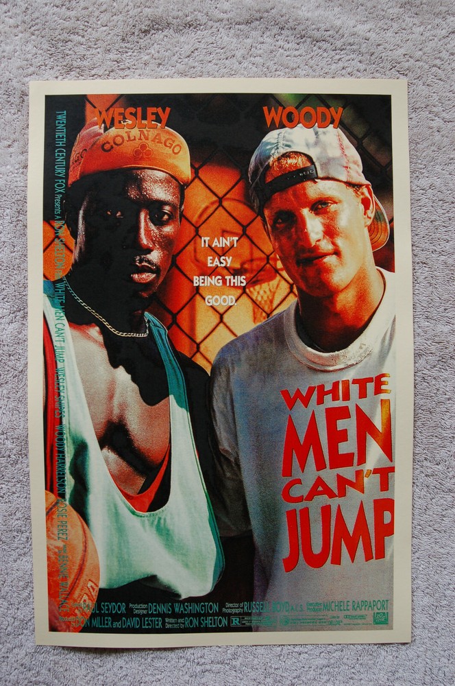 White Men Can't Jump Lobby Card Poster Featuring Wesley Snipes and Woody Harrelson