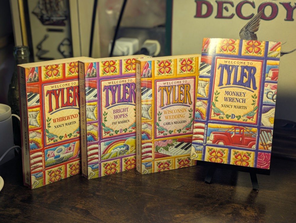 Tyler Paperback Series A-D 4 Romance Novels 1992 Harlequin Books