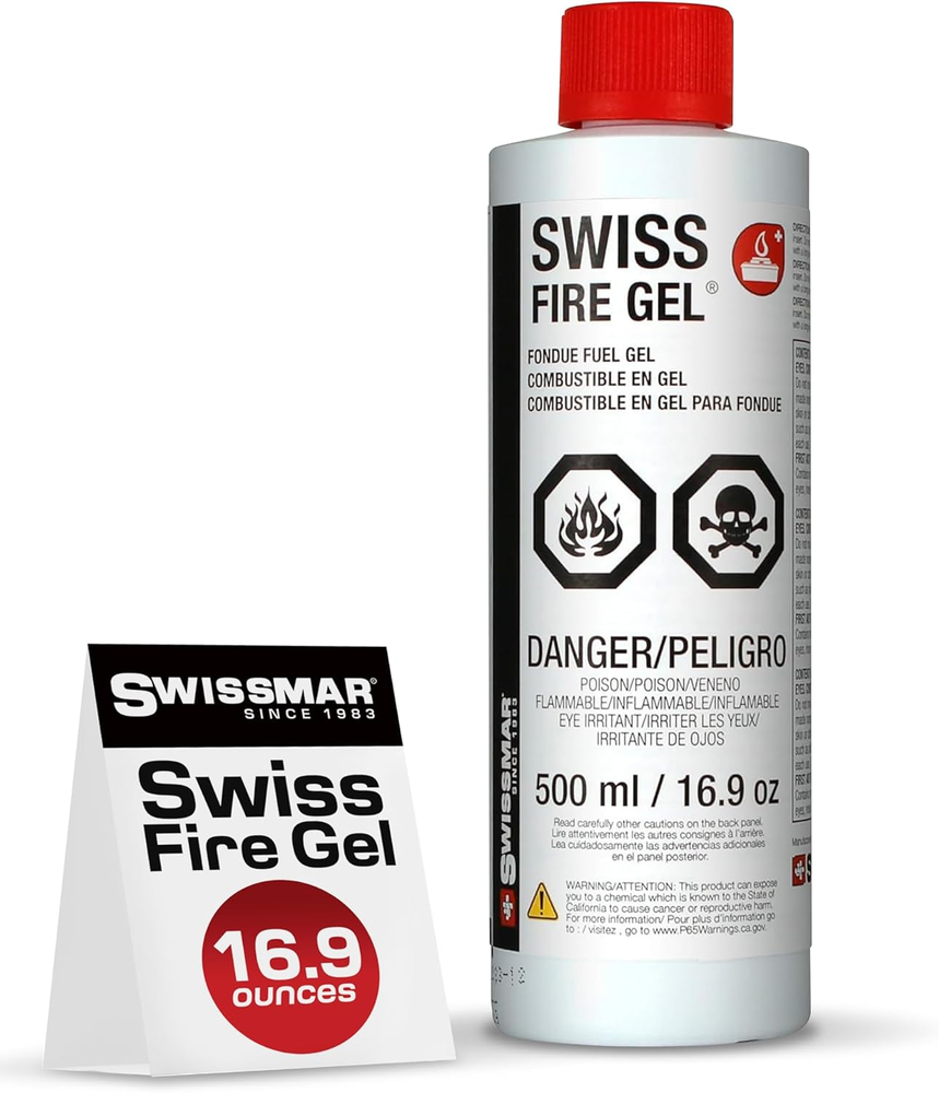 Swissmar Fire Gel Refill - Ideal for Fondue Fuel Burners & Portable Stove, Fluid